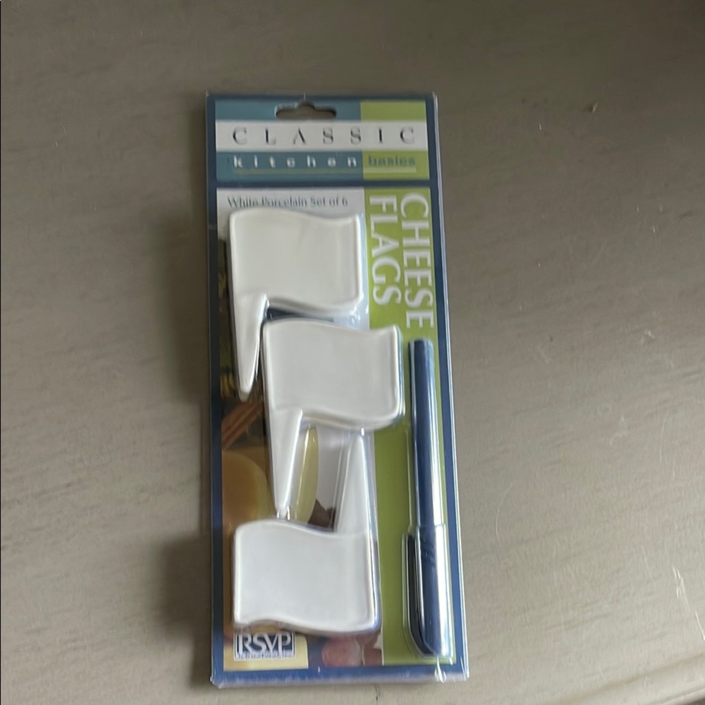 Classic Kitchen Cheese Flags Set